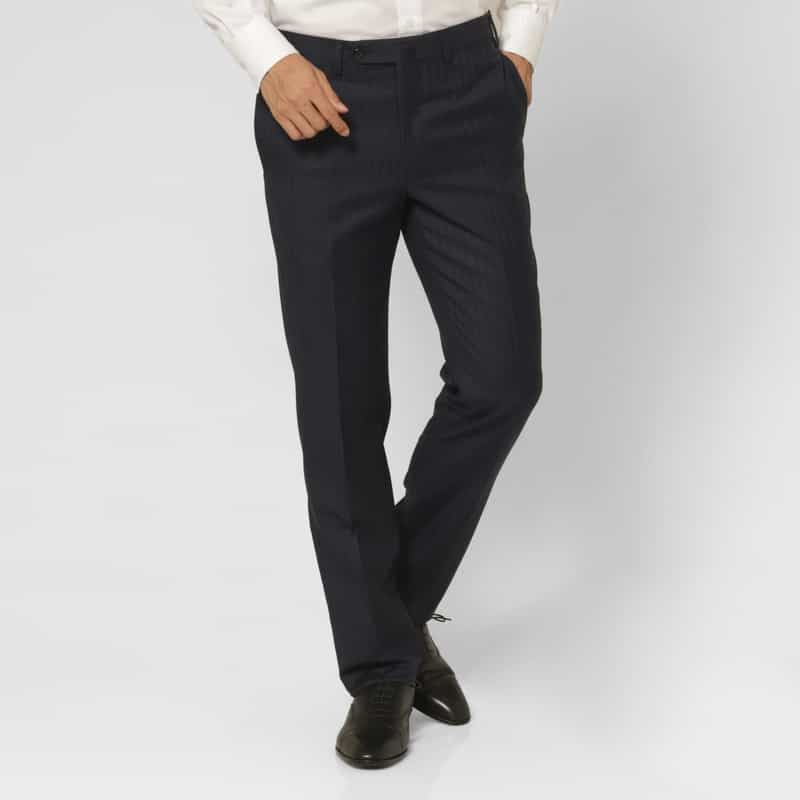 BARNEYS NEW YORK ストライプ柄スーツ“MADISON" NAVY