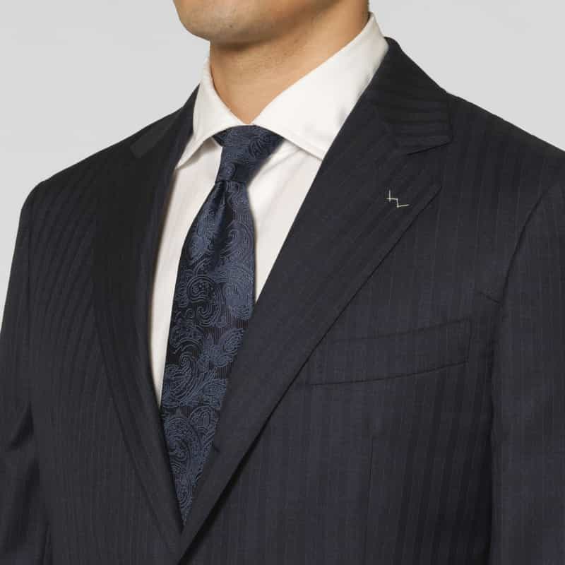 BARNEYS NEW YORK ストライプ柄スーツ“MADISON" NAVY