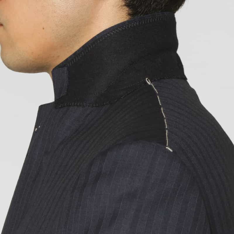 BARNEYS NEW YORK ストライプ柄スーツ“MADISON" NAVY