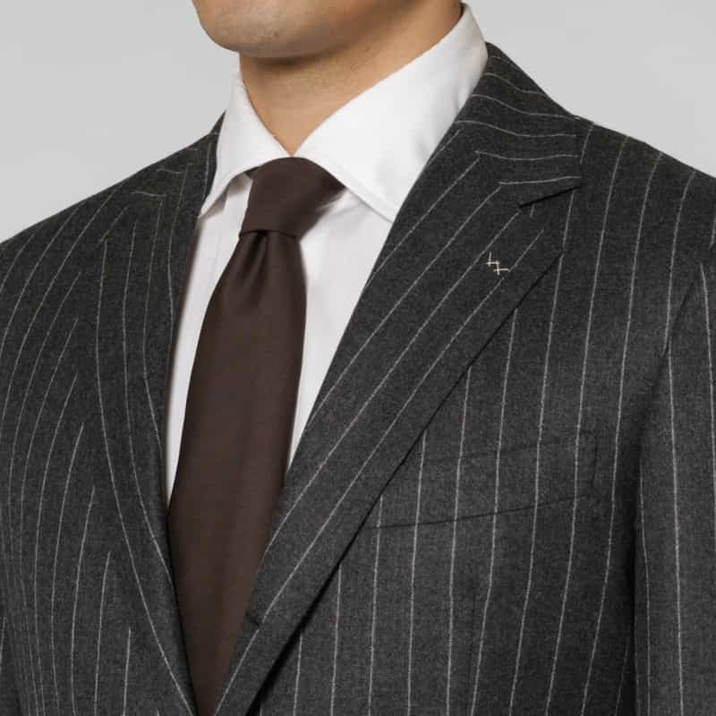 BARNEYS NEW YORK チョークストライプ柄スーツ“MADISON" GRAY