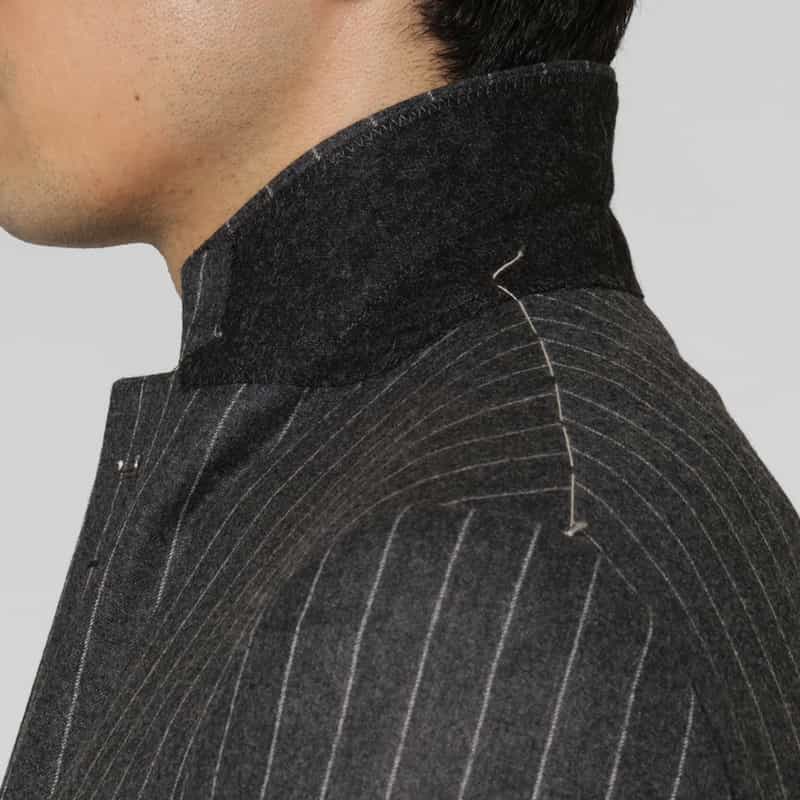 BARNEYS NEW YORK チョークストライプ柄スーツ“MADISON" GRAY