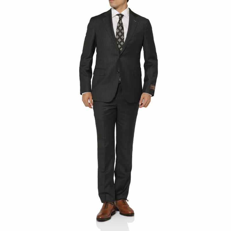 BARNEYS NEW YORK ピンストライプ柄スーツ“MANHATTAN" GRAY