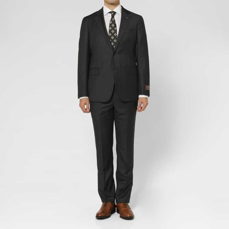 BARNEYS NEW YORK ピンストライプ柄スーツ“MANHATTAN" GRAY