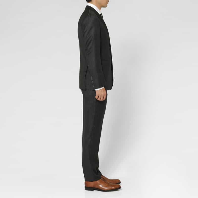 BARNEYS NEW YORK ピンストライプ柄スーツ“MANHATTAN" GRAY
