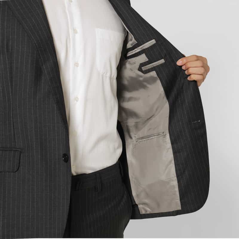 BARNEYS NEW YORK ピンストライプ柄スーツ“MANHATTAN" GRAY