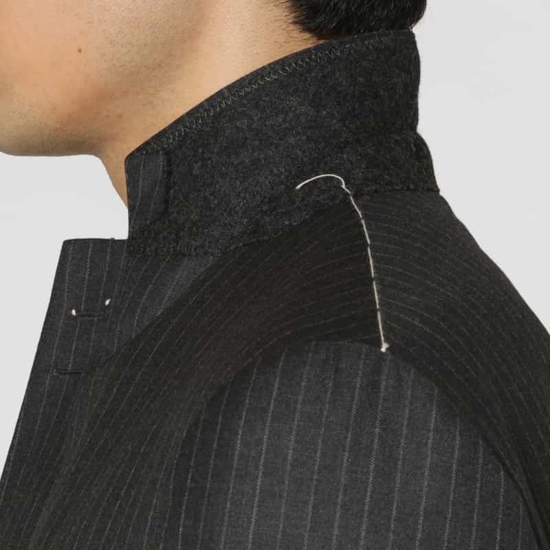 BARNEYS NEW YORK ピンストライプ柄スーツ“MANHATTAN" GRAY