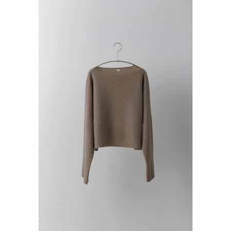 T.T＜ティー ティー＞ バトーネックカシミヤニットプルオーバー