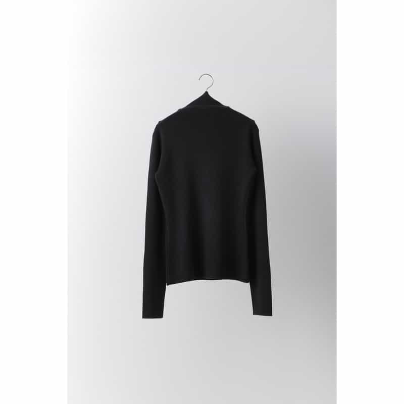 T.T T.T＜ティー ティー＞ ボトルネックカシミヤニットプルオーバー BLACK