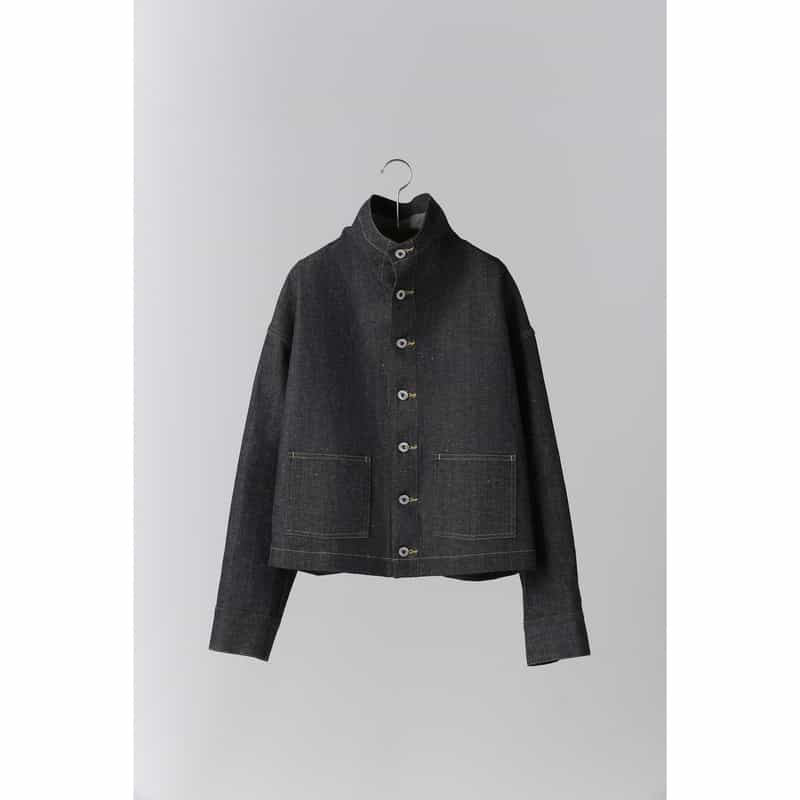 T.T T.T＜ティー ティー＞ ファネルネックデニムジャケット NAVY