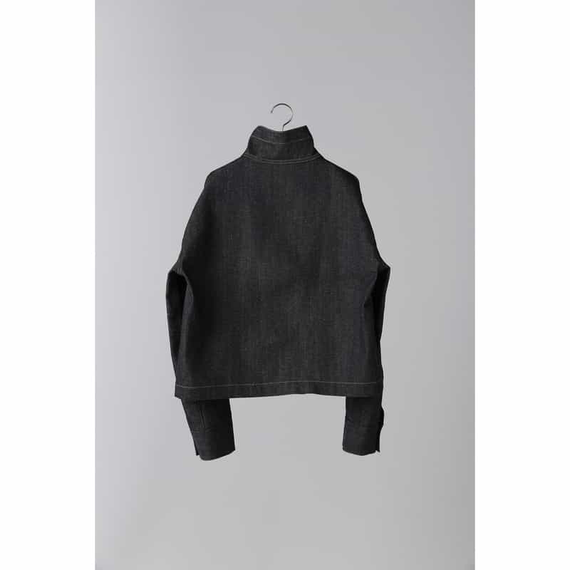 T.T T.T＜ティー ティー＞ ファネルネックデニムジャケット NAVY