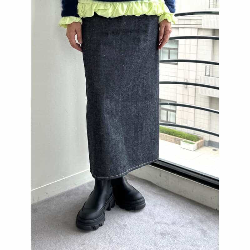 T.T T.T＜ティー ティー＞ デニムスカート NAVY