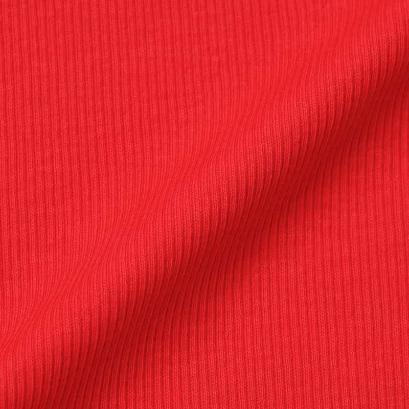 GANNI GANNI ＜ガニー＞ ロングスリーブリブカットソー RED