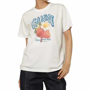 GANNI ＜ガニー＞ プリントTシャツ