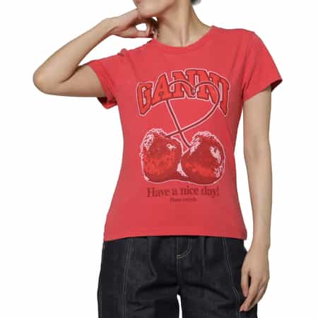 GANNI ＜ガニー＞ プリントTシャツ