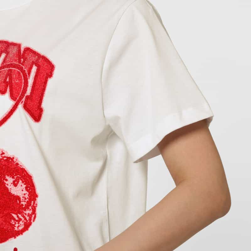 GANNI GANNI ＜ガニー＞ プリントTシャツ WHITE
