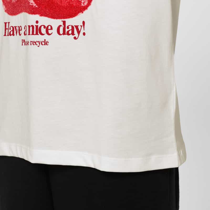 GANNI GANNI ＜ガニー＞ プリントTシャツ WHITE