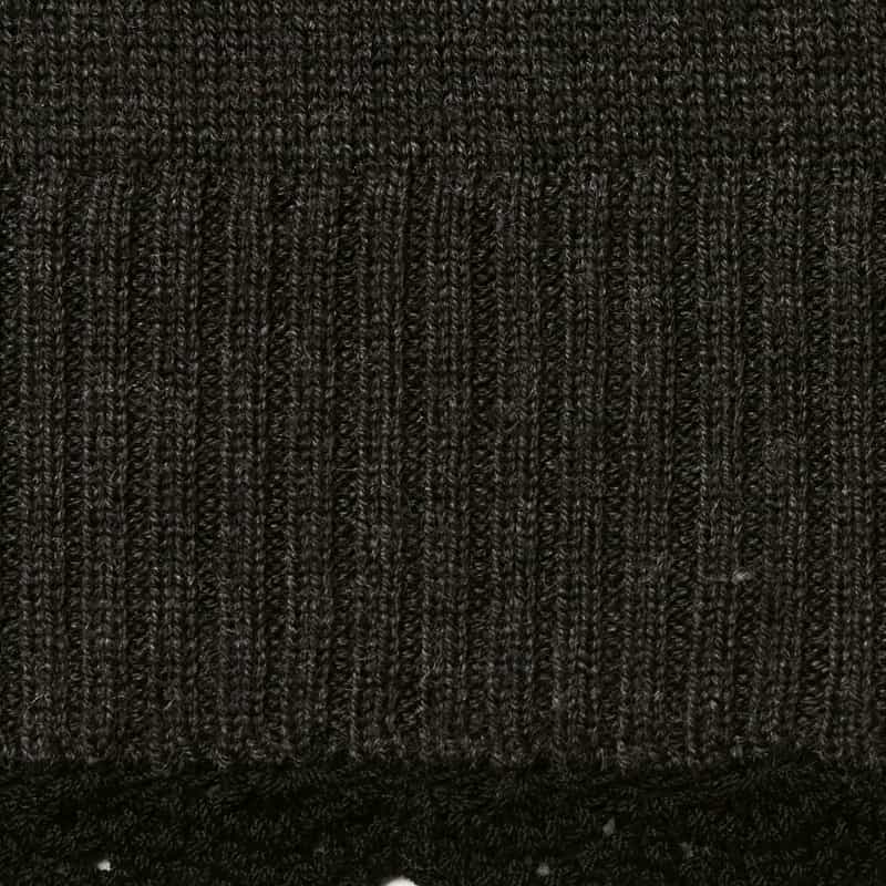 GANNI GANNI ＜ガニー＞ フリルレースデザイン ニットプルオーバー BLACK