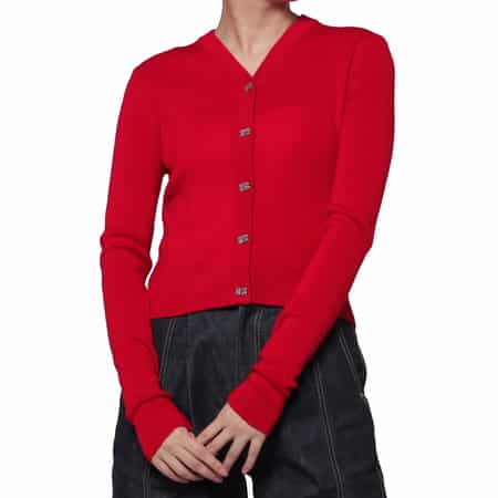 GANNI ＜ガニー＞ Vネックニットカーディガン