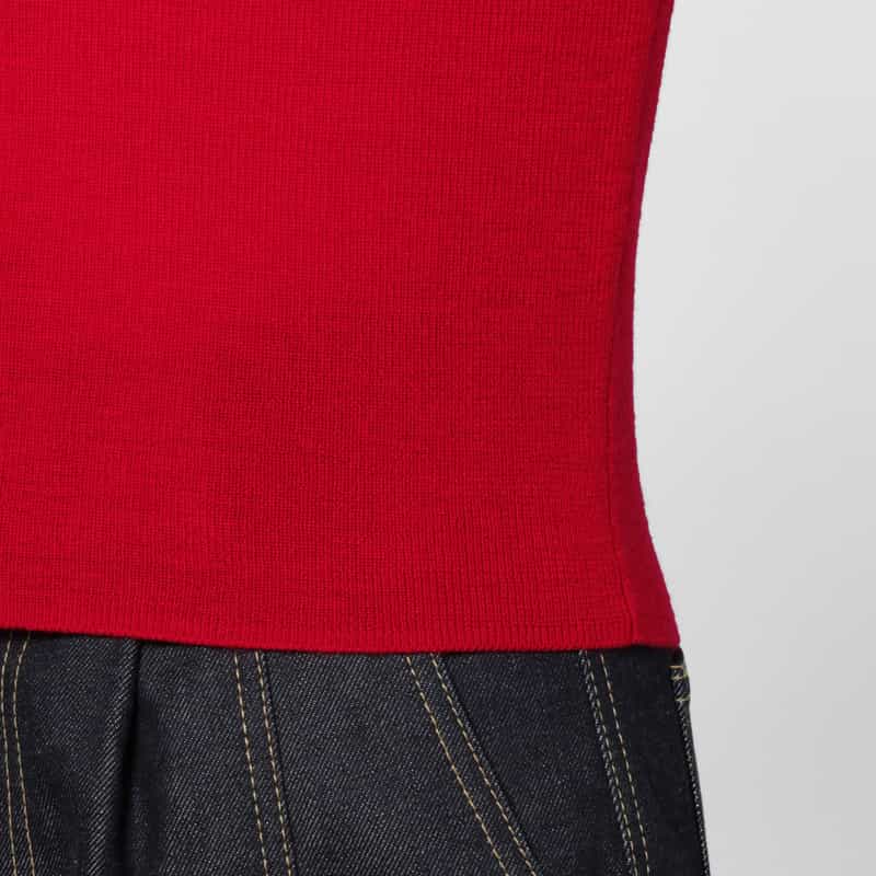GANNI GANNI ＜ガニー＞ Vネックニットカーディガン RED