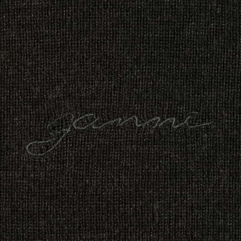 GANNI GANNI ＜ガニー＞ Vネックニットカーディガン BLACK