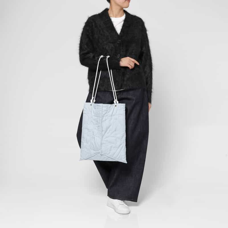 MANIPURI MANIPURI ＜マニプリ＞ リバーシブル トートバッグ（L） LT BLUE