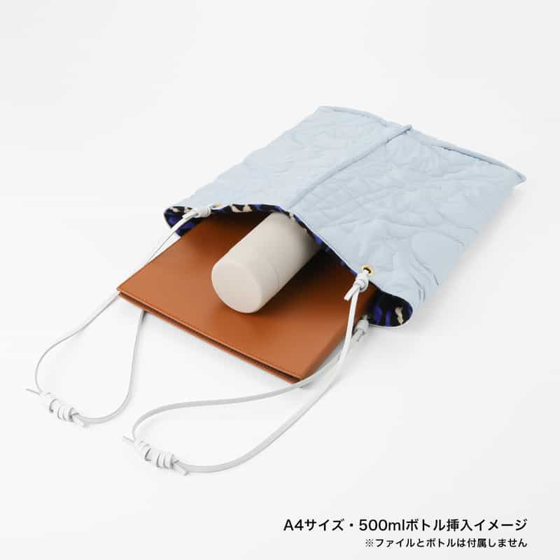 MANIPURI MANIPURI ＜マニプリ＞ リバーシブル トートバッグ（L） LT BLUE