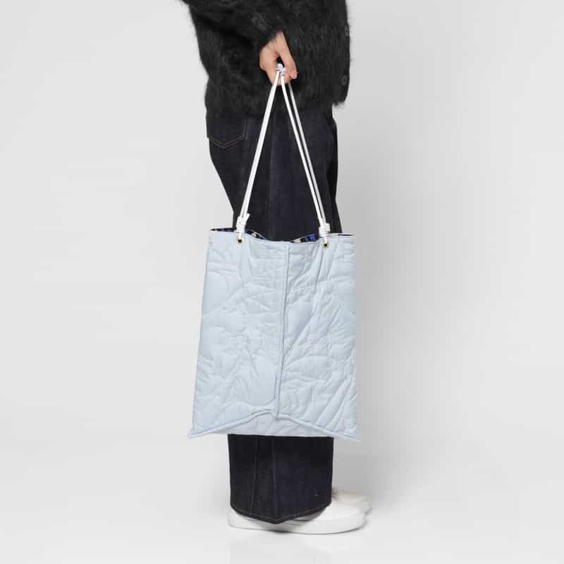 MANIPURI MANIPURI ＜マニプリ＞ リバーシブル トートバッグ（L） LT BLUE