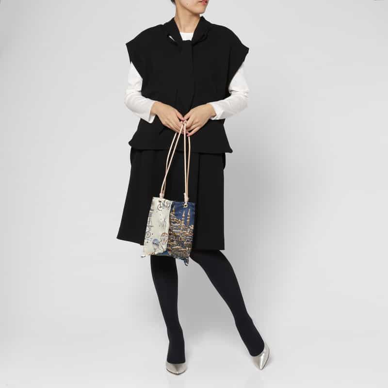 MANIPURI MANIPURI ＜マニプリ＞ リバーシブル トートバッグ（S） NAVY