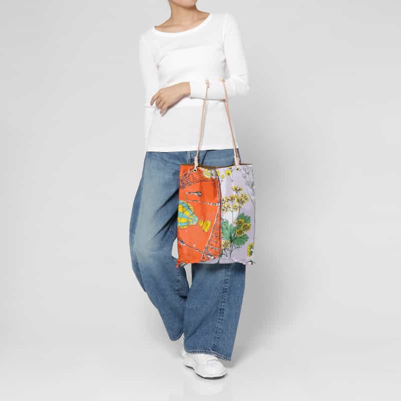 MANIPURI MANIPURI ＜マニプリ＞ リバーシブル トートバッグ（L） LT PURPLE