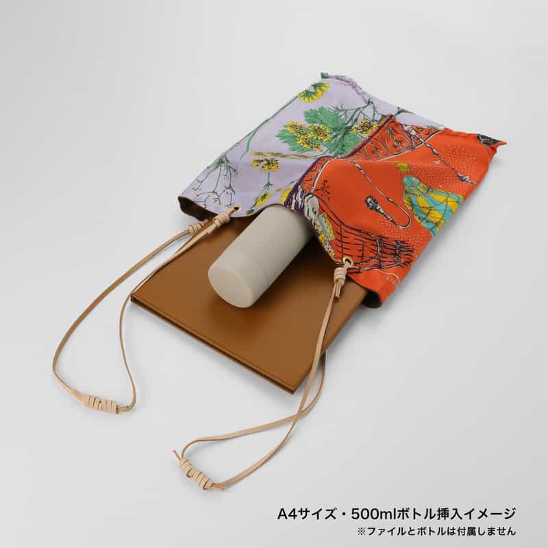 MANIPURI MANIPURI ＜マニプリ＞ リバーシブル トートバッグ（L） LT PURPLE