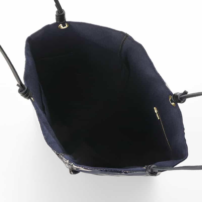 MANIPURI MANIPURI ＜マニプリ＞ リバーシブル トートバッグ（L） NAVY