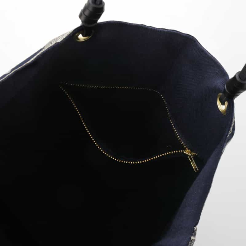MANIPURI MANIPURI ＜マニプリ＞ リバーシブル トートバッグ（L） NAVY