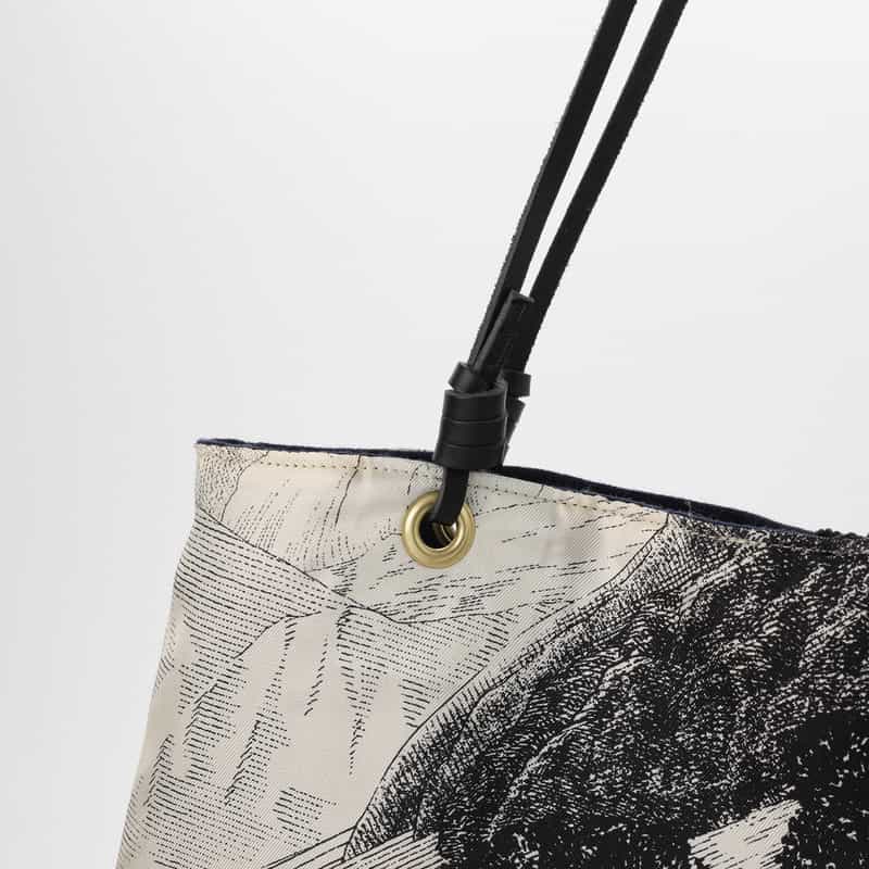 MANIPURI MANIPURI ＜マニプリ＞ リバーシブル トートバッグ（L） NAVY