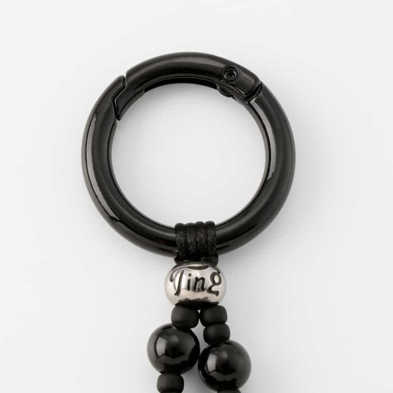 STRING TING STRING TING ＜ストリング ティング＞ バッグチャーム “Big Love Obsidian“ BLACK