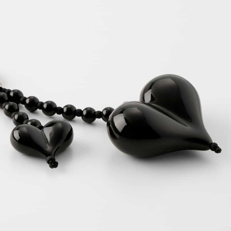 STRING TING STRING TING ＜ストリング ティング＞ バッグチャーム “Big Love Obsidian“ BLACK