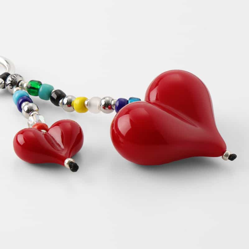 STRING TING STRING TING ＜ストリング ティング＞ バッグチャーム “Big Love“ RED