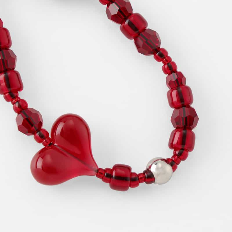 STRING TING STRING TING ＜ストリング ティング＞ キーチェーン “Heartbreaker“ RED