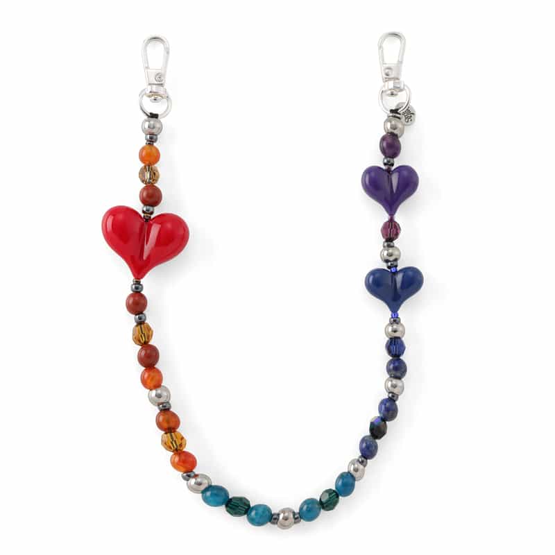 STRING TING STRING TING ＜ストリング ティング＞ リストレット スマホチェーン “Heart-To-Heart“ MULTI COLOR