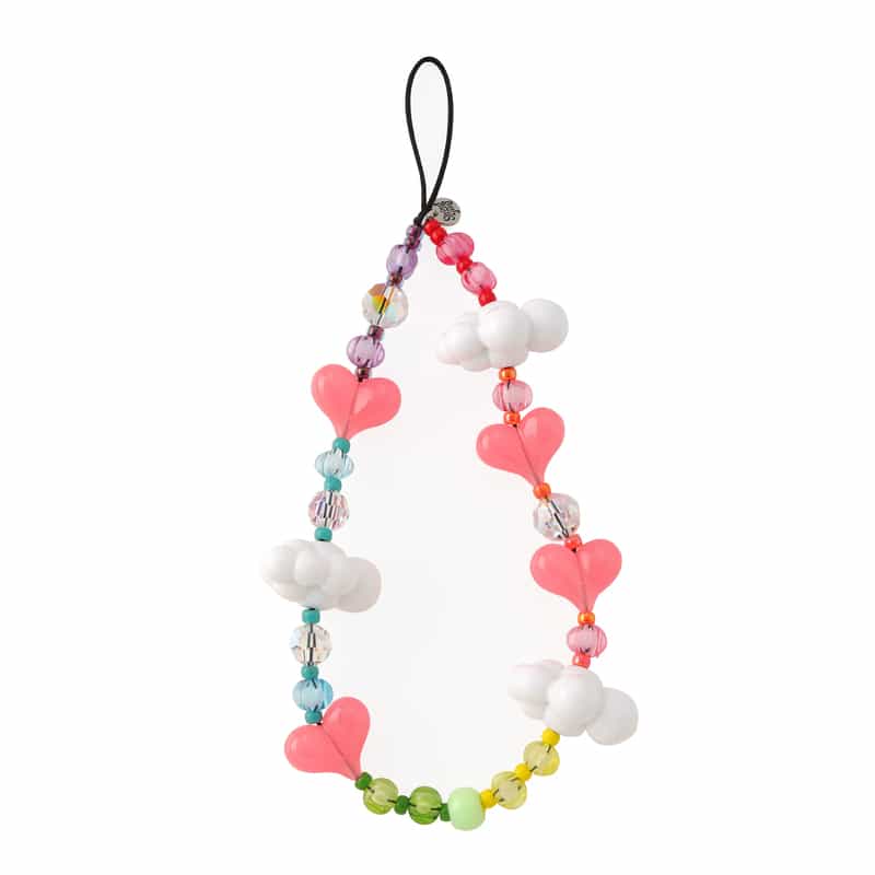 STRING TING STRING TING ＜ストリング ティング＞ リストレット フォンストラップ “Rainbow Kawaii“ MULTI COLOR