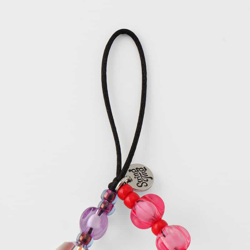 STRING TING STRING TING ＜ストリング ティング＞ リストレット フォンストラップ “Rainbow Kawaii“ MULTI COLOR