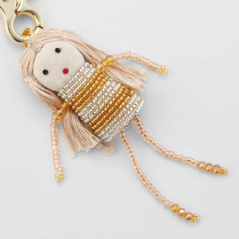 VIAMAILBAG VIAMAILBAG ＜ヴィアメイルバッグ＞ バッグチャーム（ミニドレス） GOLD