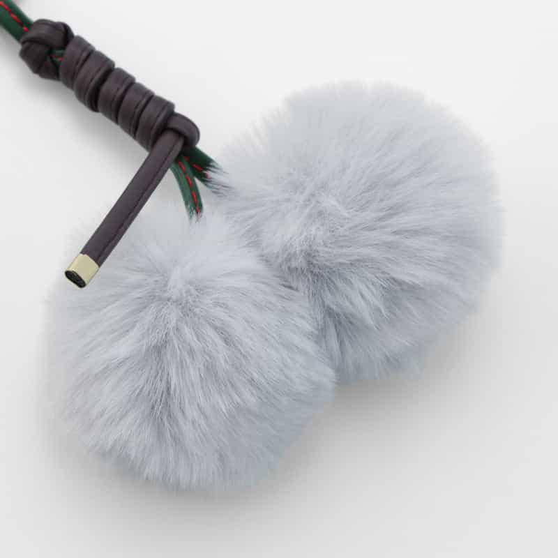 VIAMAILBAG VIAMAILBAG ＜ヴィアメイルバッグ＞ バッグチャーム（ポンポン） GRAY