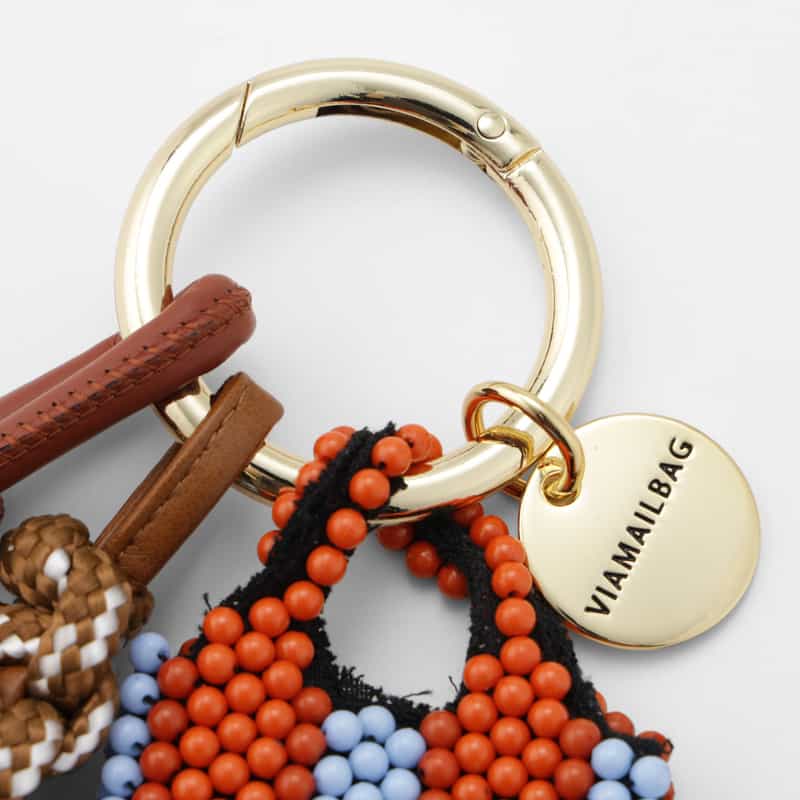 VIAMAILBAG VIAMAILBAG ＜ヴィアメイルバッグ＞ バッグチャーム（ビーズバッグ） ORANGE