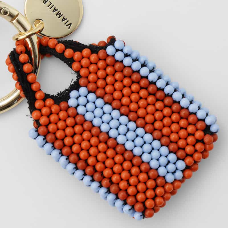 VIAMAILBAG VIAMAILBAG ＜ヴィアメイルバッグ＞ バッグチャーム（ビーズバッグ） ORANGE