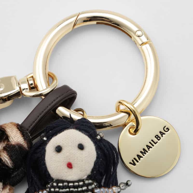 VIAMAILBAG VIAMAILBAG ＜ヴィアメイルバッグ＞ バッグチャーム（ロングドレス） BLACK