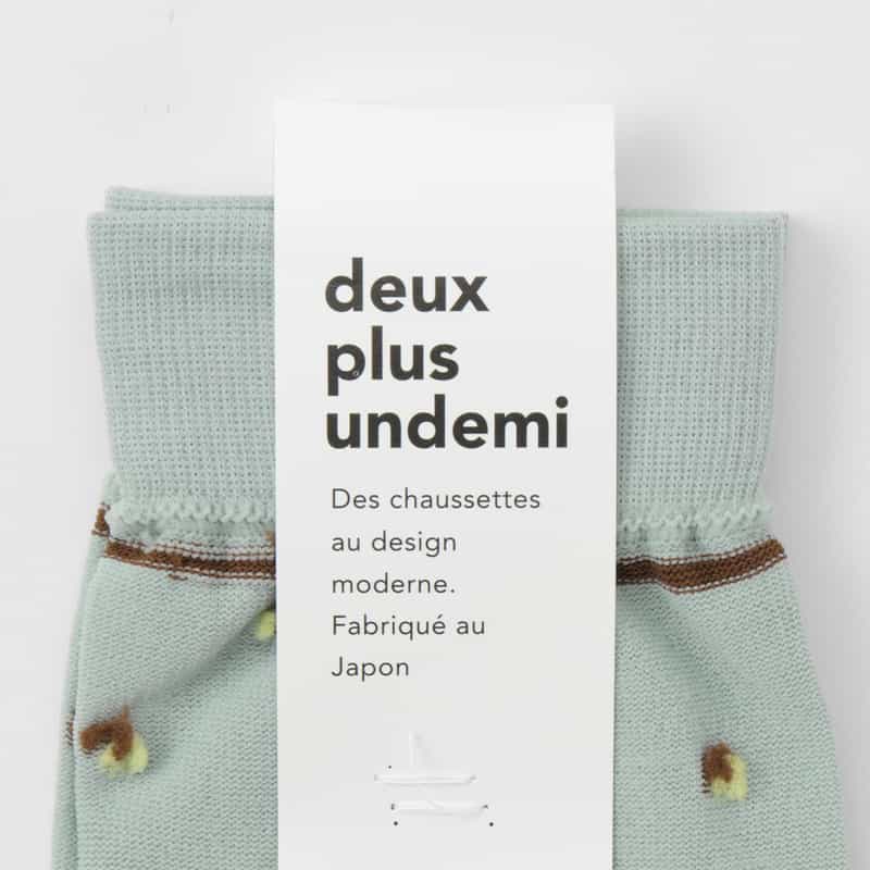 DEUX PLUS UNDEMI DEUX PLUS UNDEMI ＜ドゥプリュスアンドゥミ＞ ドット装飾ソックス LIGHT BLUE
