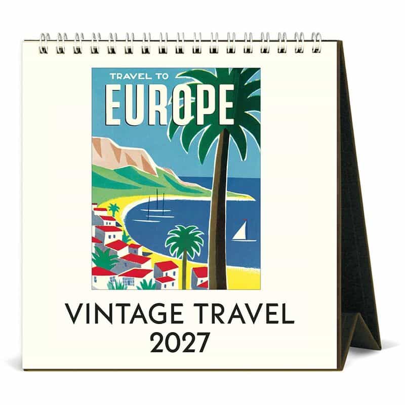 CAVALLINI CAVALLINI ＜カヴァリーニ＞ 2027年デスクカレンダー “VINTAGE TRAVEL“ NONE