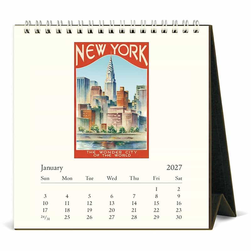 CAVALLINI CAVALLINI ＜カヴァリーニ＞ 2027年デスクカレンダー “NEW YORK“ NONE