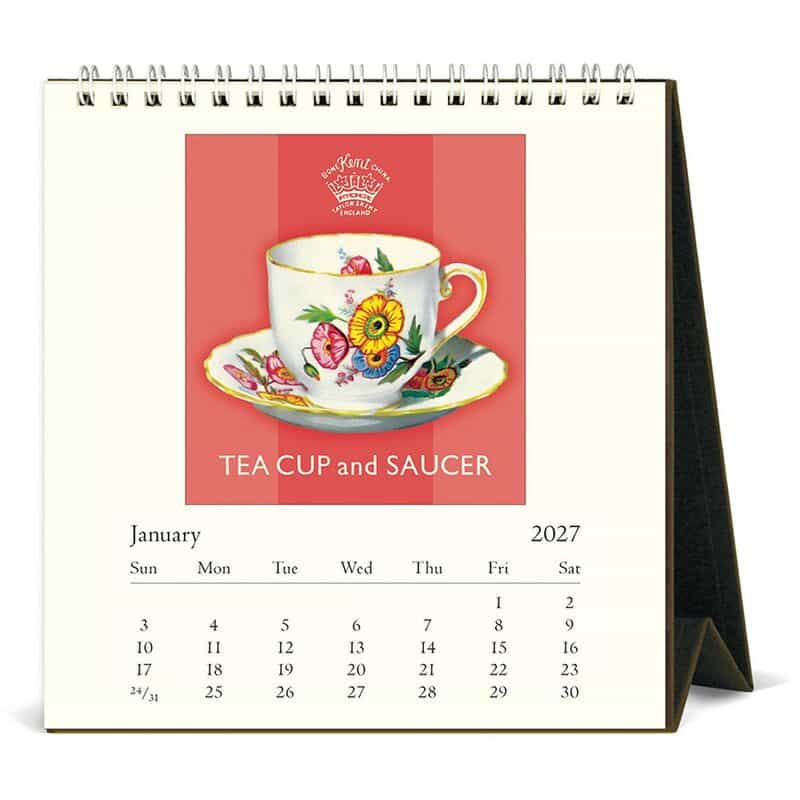 CAVALLINI CAVALLINI ＜カヴァリーニ＞ 2027年デスクカレンダー “TEA TIME“ NONE