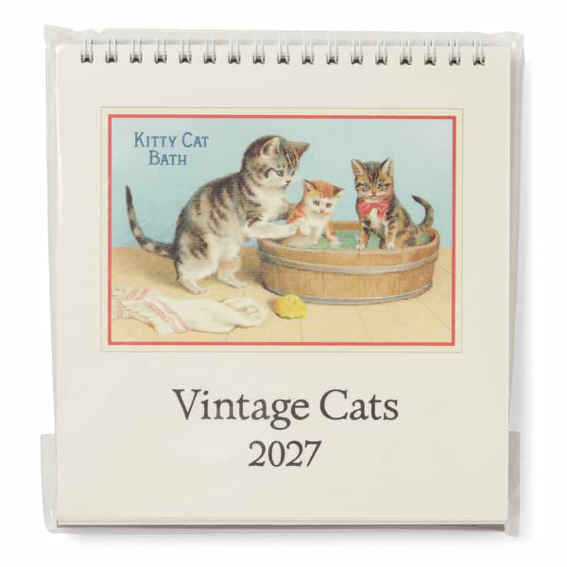 CAVALLINI ＜カヴァリーニ＞ 2027年デスクカレンダー “VIntage Cats“